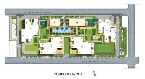 Kalpataru Radiance complex layout